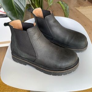 Birkenstock Stalon Nubuck Leather Black, Size 7.5 EU 38, Medium/Narrow